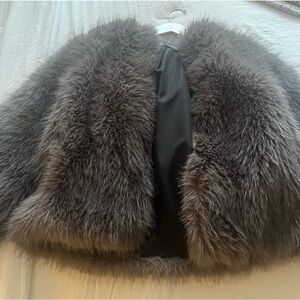 Zara Gray Fur coat